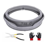 MDS47123619 Joint d'étanchéité pour porte de lave-linge LG à charge frontale, avec outil d'expansion de ressort de baignoire intérieur/extérieur 383EER4004A