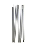 MDSIOKHJ Arceaux De Tente Mât de Tente en Alliage d'aluminium 2M 2.4M Bâtons de bâche Randonnée en Plein air Ultraléger Camping Auvent Support Pôle Abri Auvent Kit d'accessoires(Silver 2.0m)