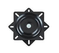 MDSIOKHJ Base Pivotante pour Siège Plaques pivotantes Robustes de 7 Pouces, Support Plateau tournant, siège Bateau, Base à 360 degrés for Table Chaise Bar(Black)