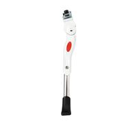 MDSIOKHJ Béquille De Vélo 1 pièces Noir/Blanc réglable Route vélo béquille stationnement Support VTT côté Coup de Pied orthèse(White)