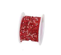 MDSIOKHJ Chaîne De Strass Garniture de chaîne Tasse en Strass Cristal ColorAB mélangé 2mm, Verre à Paillettes Cousu sur Le Rouleau Garniture pour DIY(Color 4,SS6-5yards by Pack)