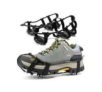 MDSIOKHJ Crampons 1 paire de Crampons antidérapants d'extérieur avec chaîne d'hiver, couvre-chaussures d'escalade, griffes de neige, pointes, pince à glace à 24 dents for ML(Black-35-40)