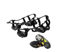MDSIOKHJ Crampons Crampons groupés de 24 dents, chaussures à pointes antidérapantes, pince à glace, marche, randonnée, escalade, couvre-chaussures de Traction, goujons en acier(A - Size 41-45)