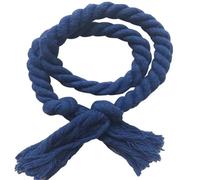MDSIOKHJ Embrasses De Rideaux Boucles de Rideau Couleur Unie, 6 pièces/Ensemble, Corde à Nouer, Clips Support for Rideaux, Tissage la Main, en Coton et Lin(Royal Blue)