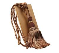 MDSIOKHJ Embrasses De Rideaux Embrasses à Pampilles en Polyester, 1 pièce, Support de Rideau, Fait la Main, for décoration, Boules suspendues for Corde, Accessoires Salon(Coffee)