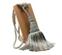 MDSIOKHJ Embrasses De Rideaux Embrasses à Pampilles en Polyester, 1 pièce, Support de Rideau, Fait la Main, for décoration, Boules suspendues for Corde, Accessoires Salon(Blue)