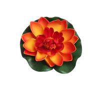 MDSIOKHJ Lotus Artificiel Fleur de Lotus Artificielle 10cm, Fausses Feuilles Vertes, Mousse Flottante for Piscine, Ornement Mariage, décoration la Maison pour Piscine Aquarium(5)