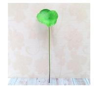 MDSIOKHJ Lotus Artificiel Simulation de Feuille Lotus, Poteau Fleur Artificielle, décoration d'étang Surface d'eau Maison, Plante Verte DIY, décor Salle pour Piscine Aquarium(Green)