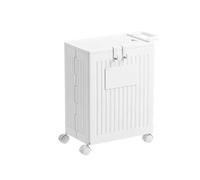 MDSIOKHJ Rangement De Tapis De Yoga Panier à vêtements for la Maison Pliable et élégant, Grande capacité, Panier de Rangement for, Seau for Tapis Yoga Accessible(White)