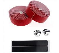 MDSIOKHJ Ruban De Guidon De Vélo Sangle de guidon vélo en Faux cuir, bande élastique antidérapante résistante à l'usure, couverture poignée, accessoires(Red)