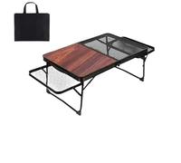 MDSIOKHJ Table De Camping Table de Camping Portable à Manger Sauvage Pliante Maille Fer en Plein air(Color 3)
