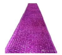 MDSIOKHJ Tapis De Mariage Tapis de Mariage en Forme pétale, Chemin d'allée for arrière-Plan, centres Table, décoration fête pour Les Mariages(Purple,10mx1.4M)
