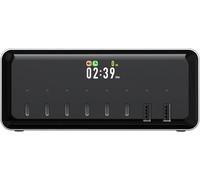 Mdss2 Station De Charge De Bureau 8 En 1 200 W Avec 6 Ports Usb-C,25 W Imum Par Port,2 Ports Usb-A,24 W Imum Par Port,Charge Rapide,Distribution Intelligente De Courant,Connexion