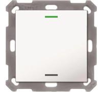 MDT BE-TAL5501.01 Bouton-poussoir Light 55 simple, Bouton + interrupteur, Blanc