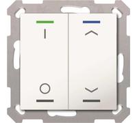 MDT BE-TAL5502.D1 Bouton-poussoir Light 55 double, Bouton + interrupteur, Blanc