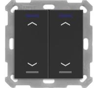 MDT BE-TAL550206.A1 Bouton-poussoir KNX Light 55 double RGBW noir mat Store 1 (BE-TAL550206.A1)
