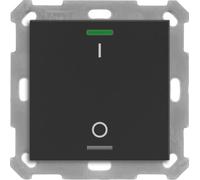 MDT BE-TAL55T106.B1 Bouton-poussoir KNX Light 55 1f RGBW Capteur de température sw mat Commutation