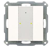 MDT KNX RF+ Bouton-poussoir radio 2 f. Plus avec actionneur, rw brillant.