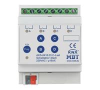 mdt MDT technologies Actionneur de commutation 4 canaux 4TE REG, 16A, 230VAC AKS-0416.03 Quantité:1