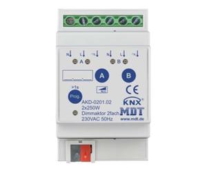 mdt MDT technologies Actionneur d'intensité 2 voies 3TE REG 250W, 230VAC AKD-0201.02 Quantité:1