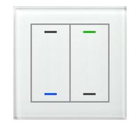 mdt MDT technologies Glastaster II Light double RGBW, blanc, neutre BE-GTL2TW.01 Quantité:1