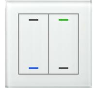 MDT technologies Bouton-poussoir en verre II Light double BE-GTL2TW.01