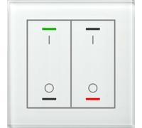 MDT technologies Bouton-poussoir en verre II Light double BE-GTL2TW.B1