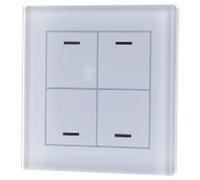 MDT technologies Bouton-poussoir en verre II Light quadruple BE-GTL40W.01