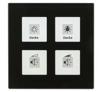 MDT technologies Bouton-poussoir en verre Plus quadruple BE-GTT4S.01