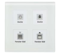 MDT technologies Bouton-poussoir en verre Plus quadruple BE-GTT4W.01