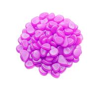 Mdurian 100Pcs Pierre Lumineuse Galet Lumineux Cailloux Brillants dans Le Noir pavés pour Maison Jardin passerelle Aquarium Patio pelouse Décoratives Violet