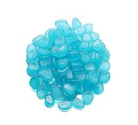 Mdurian 200Pcs Pierre Lumineuse Galet Lumineux Cailloux Brillants dans Le Noir pavés pour Maison Jardin passerelle Aquarium Patio pelouse Décoratives Bleu Profond