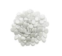 Mdurian 200Pcs Pierre Lumineuse Galet Lumineux Cailloux Brillants dans Le Noir pavés pour Maison Jardin passerelle Aquarium Patio pelouse Décoratives Blanc