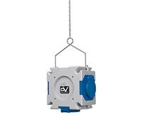 MDV galvanisé 3 x 230 V avec 1,5 m de distribution électrique Chaîne de distribution Croix Répartiteur 2688