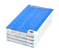 MDWZH Mahjong Chinois Portable 144 Carreaux De Mélamine Interaction Appropriée Jeu De Mahjong(Blue,42mm)