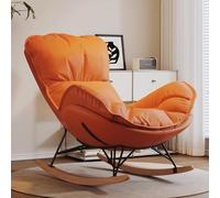MDXHKK Chaise À Bascule du Dossier De Lecture, Fauteuil Inclinable, Salon du Salon Design De Conception, Chaise À Bascule, Chaise De Détente Confortable pour Chambre À Coucher pour Balcon Terrasse,BB