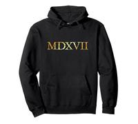 MDXVII Année 1517 (Jaune Ancien) Thèses de Luther Sweat à Capuche