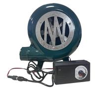 MDXVRKYBC 20W-100W Souffleur Barbecue De Forgeron Électrique Variable 220V Souffleur De Forge À Charbon Ventilateur Centrifuge Extérieur en Fonte avec Gouverneur（1V-12V） pour Le Camping Picnic(80W)