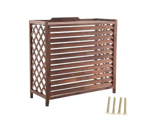 MDXVRKYBC Cache Climatiseur Exterieur Bois Massif Cache Clim Exterieur Couvre-Tablette De Radiateur pour L'extérieur pour Cacher Le Climatiseur, 4 Tailles(S)