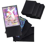Mdy-300 Pcs Protege Carte, Pochette Carte 66 * 91mm, Pochettes Standard Card Sleeves Noir Pour Carte Magic, Star Wars, Yugioh