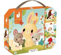 MDY-- 4 Puzzles Évolutifs Animaux de la Ferme - 6-9-12-16 Pièces - Jouets Enfant - Jeux Éducatifs - Dextérité et Patience - Fabriqué en France - Dès 24 Mois,J03319, Orange
