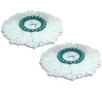 MDY-52094 Lot de 2 Têtes de Rechange pour Balai Mop Combi/Twist, Plastique, Blanc, Taille Unique