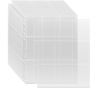 Mdy-540 Pochettes Pour Cartes, Classeur Carte, 30 Double Page Transparent Trading Card Sleeves Jeu De Rangement Collection Pour Carte, Basketball/Football Porte Carte