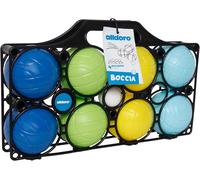 Mdy-60044 Jeu De Boules Pour Enfants, 9 Pcs - Plastique - 8 Boules, Boule De But Et Valise, Pour L'extérieur, 8 Cm, Multicolore