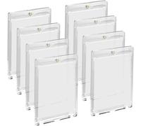 Mdy-8 Pièces 35pt Magnetic Trading Card Holder, Protèges Cartes Magnétique, Etui À Cartes De Collection Avec Protection Uv Protege Carte Magic Transparent Pour Cartes De Jeu Mtg Magic Football Sport