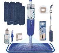 MDY-Balai pulvérisateur pour nettoyage des sols avec 6 tampons lavables en microfibre humide et sec avec flacon rechargeable de 500 ml pour la maison, la cuisine, le parquet, le stratifié, les carrea