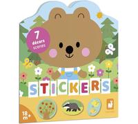 Mdy-- Cahier De Stickers Dès 18 Mois - Thème La Foret - 12 Pages À Décorer - 8 Pages De Gommettes - Loisir Créatif Enfant - Apprentissage Motricité Fine & Concentration