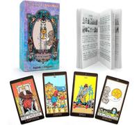 Mdy-Cartes De Tarot Voyance En Français Pour Débutants Avec Guide, Jeu De Tarot 78 Cartes A Jouer Divinatoires En Français Et Anglais