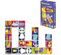 Mdy-- Dominos Jungle - Jeu De Mémoire Et D'association - 2 Niveaux De Jeu - 2 À 4 Joueurs - Dès 3 Ans - J02771