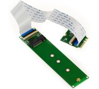 MDY-Extension rallonge Type Riser M.2 NGFF pour Monter Un SSD M2 PCIe M Key AHCI ou NVMe sur Un Port M2 E A Key avec Nappe Souple de 20cm